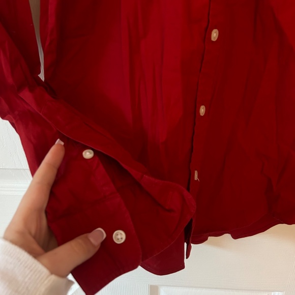 Vintage Ralph Lauren Red Button-Up Shirt - Picture 4 of 5